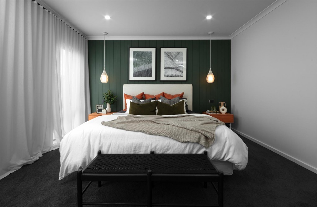 Green bedroom